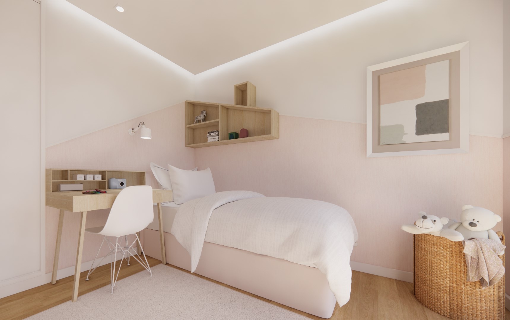 Quarto Menina pink house